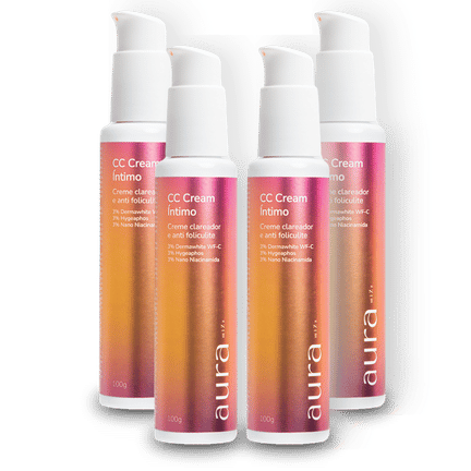 04 CC CREAM CLAREADOR ÍNTIMO 100g - COMPRE 4 PAGUE 3 - AURA MIZZ