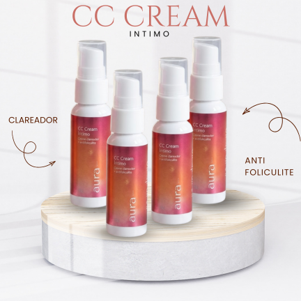 04 CC CREAM CLAREADOR ÍNTIMO 30g - COMPRE 4 PAGUE 3 - AURA MIZZ