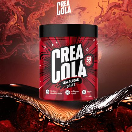 CREACOLA Creatina 3 em 1 (+q10 + colágeno II) - 1 UNIDADE