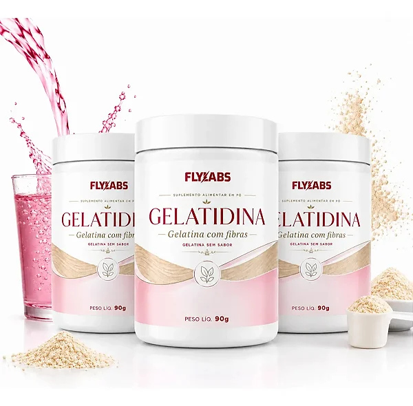 GELATIDINA - 3 POTES - REGULA INTESTINO