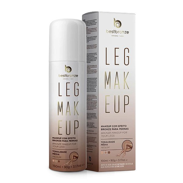Leg Makeup Para Pernas Best Bronze Média 150ml