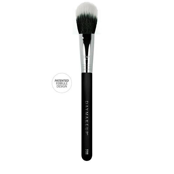 Pincel Duo Fiber Chato Pequeno F08 - Daymakeup