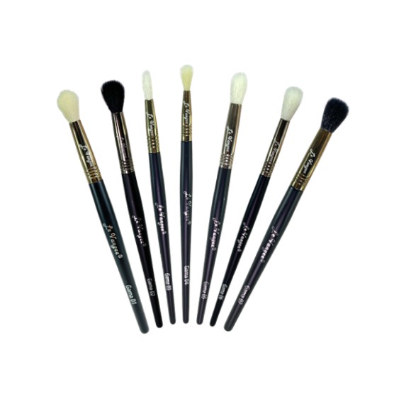 Kit com 7 pincéis de esfumar Deluxe - Le Vangee