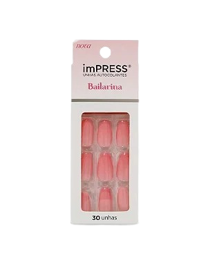 Unha Postiça Autocolante imPress Bailarina Fancy - Kiss New York