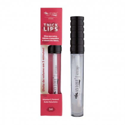 GLoss com Efeito Volumoso Incolor Thick Lips Max Love - Cor 200