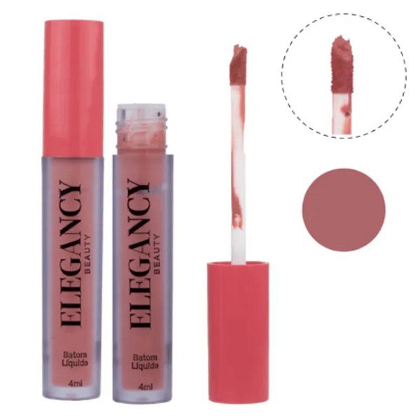Batom Líquido Efeito Matte Elegancy Miss Rôse - Cor Quartzo