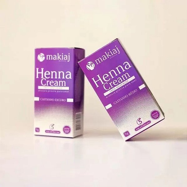 Makiaj Henna Cream - Castanho Médio