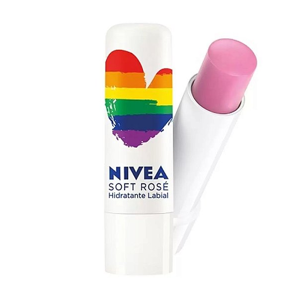 Hidratante Labial Soft Rosé Edição Limitada Orgulho - Nivea