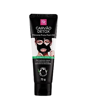 Máscara Carvão Detox Peel Off Preta 75g - Ruby Kisses