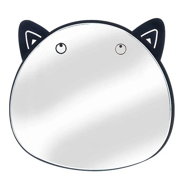 Espelho de Mesa Decorativo Moldura Gatinho em Metal-  InterPonte