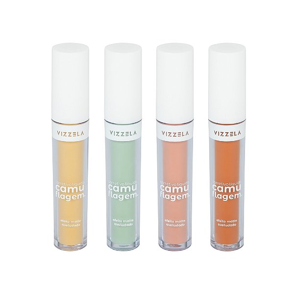 Corretivo Líquido Camuflagem Colorido - Vizzela