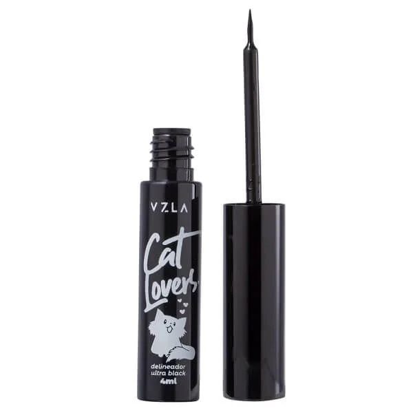 Delineador Líquido Preto Cat Lovers - Vizzela