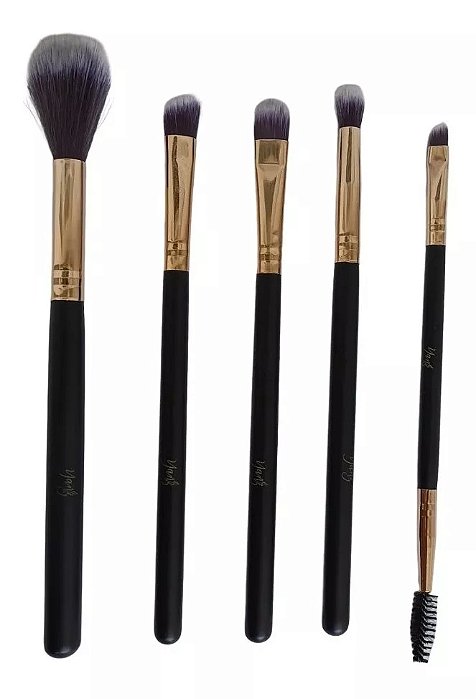 Kit de Pinceis Profissional com 5 - Yanz