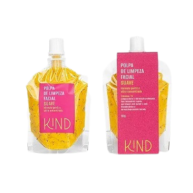 Polpa de Limpeza Facial Suave 80g - Kind