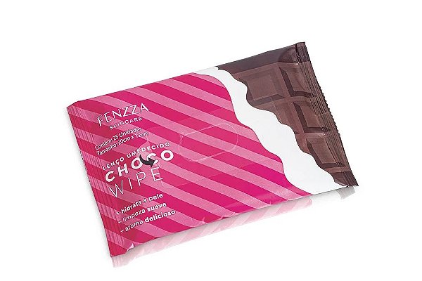 Lenço Umedecido Choco Wipe Chocolate - Fenzza