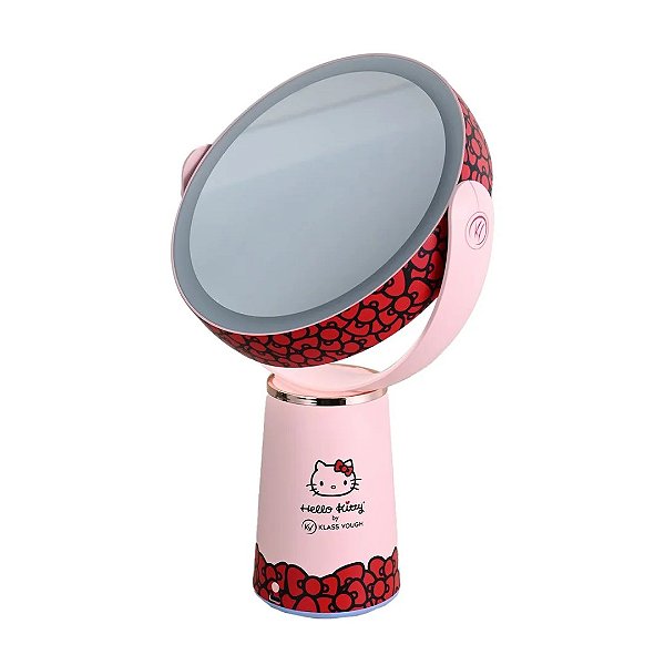Espelho Duplo Aumento 10x Com LED Hello Kitty -  Klass Vough