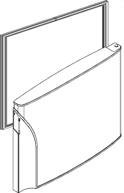 Borracha porta do freezer refrigerador PANASONIC NR- BT40 / BT41