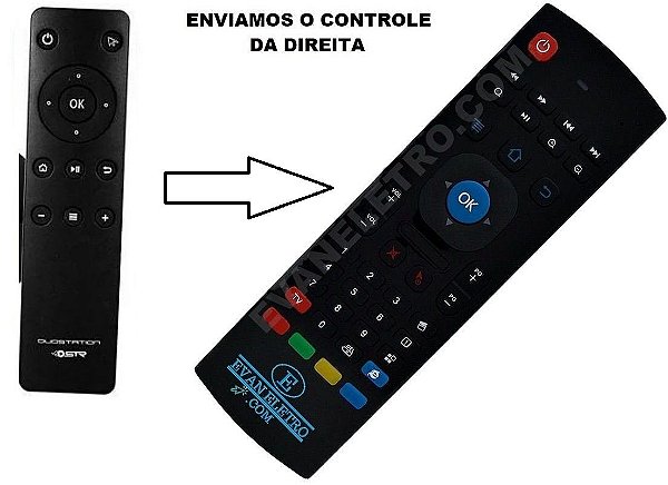 Controle Remoto Para Receptor Duosat Duostation STR