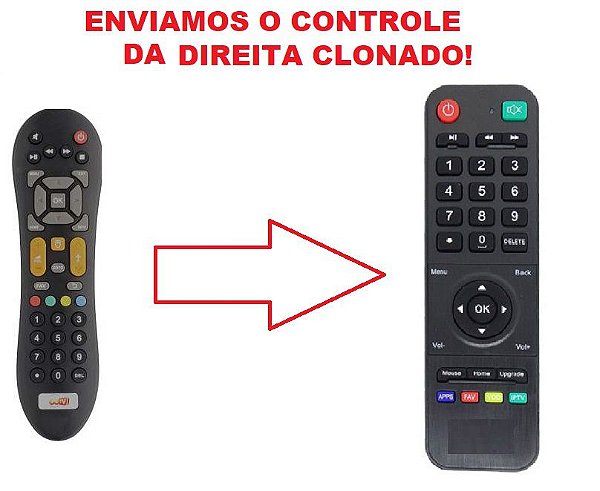 Controle Remoto Clonado Para Red Stick -  - Distribuidor e  Revendedor Receptor e Controles Remotos. Controles remotos para todos os  tipos de equipamentos e