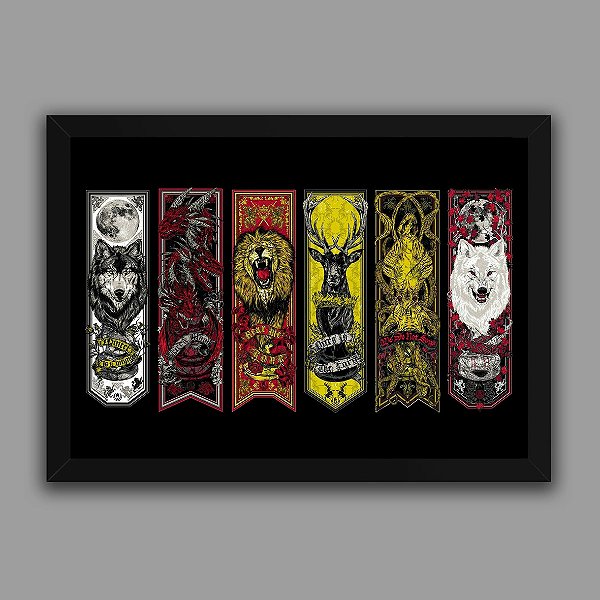 Quadro Game of Thrones Casas