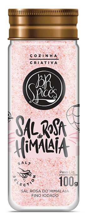 Sal Rosa do Himalaia Fino BR Spices Vidro 100G - BR Spices - Loja Online
