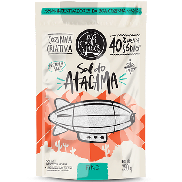 Sal Do Atacama Fino BR Spices Pouch 250G