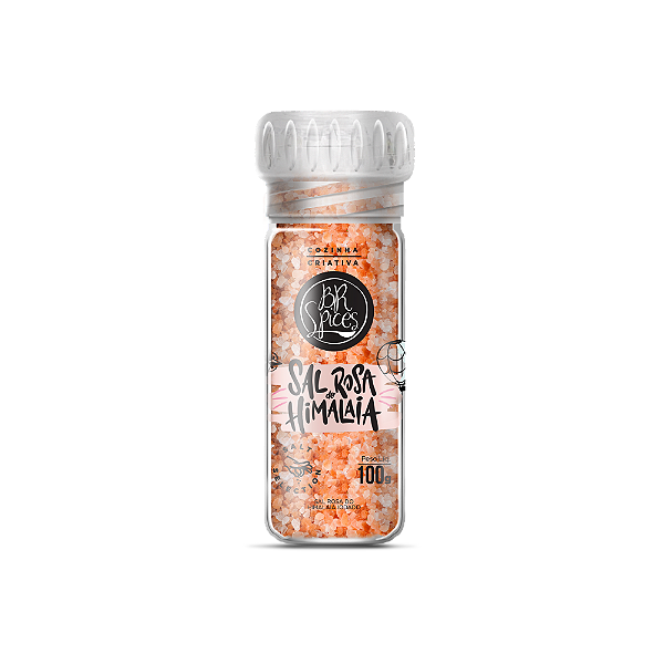 Moedor Sal Rosa Do Himalaia Iodado BR Spices 100G