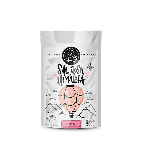 Sal Rosa Do Himalaia Iodado Fino BR Spices Pouch 500G