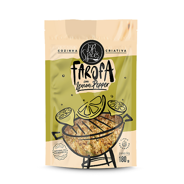 Farofa Temperada com Lemon Pepper 180G