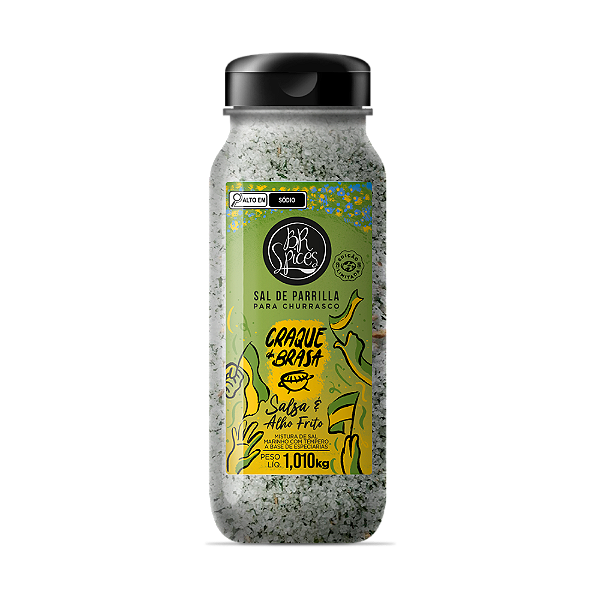 Sal De Parrilla Craque Da Brasa Br Spices Pote 1,010Kg