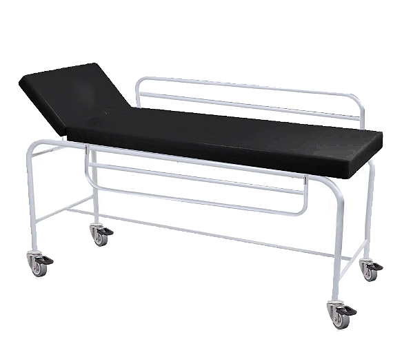 Maca Transporte Padiola Paciente Com Grade Rodas Hospitalar Exame