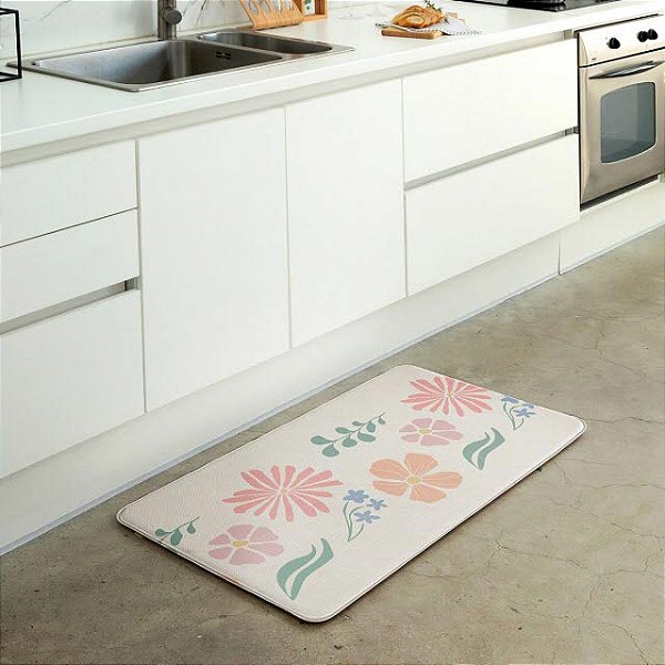 Tapete Multiuso Dupla Face Parklon Asobang Prime PVC Floral Garden 100cm x 55cm x 2cm