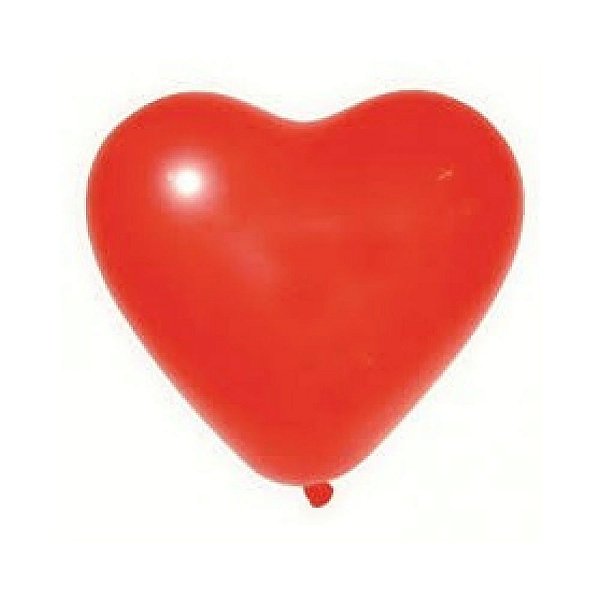 Balão Coração - Vermelho - Decoração Romântica - 06 Un
