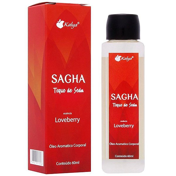 Óleo para Massagem Toque de Seda Sagha LoveBerry 60ml