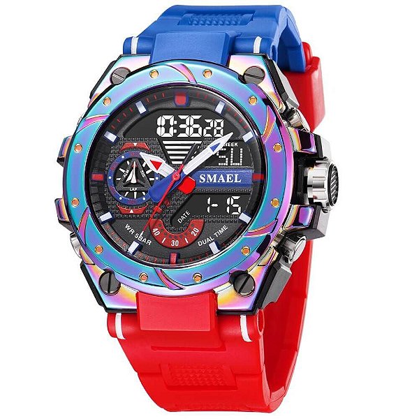 Relógio Quartzo Alpha Diamond Smael SL-8060 Esportivo 2022