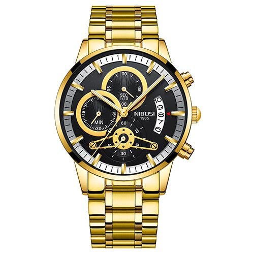Relógio Dourado NIBOSI 2309-1 Esportivo