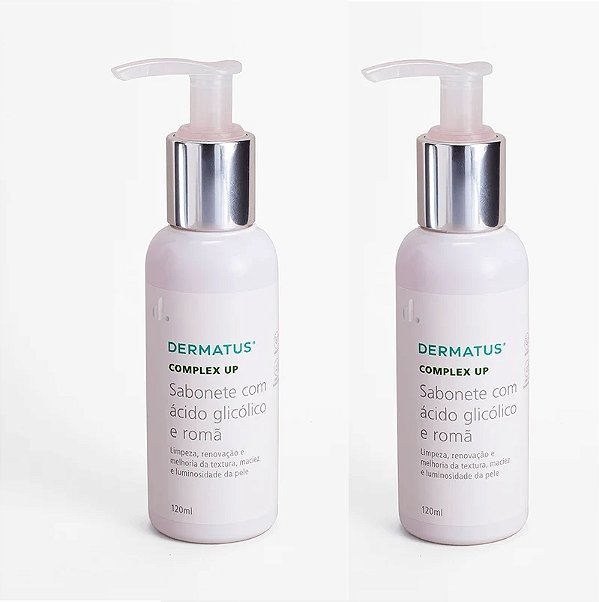 COMPLEX UP SABONETE COM ÁCIDO GLICÓLICO E ROMÃ 220ml (KIT 2 UNIDADES 110mL)