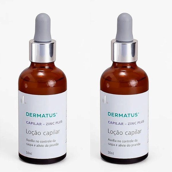 ZINC PLUS LOÇÃO CAPILAR ANTI-CASPA 2 UNIDADES 50mL CADA