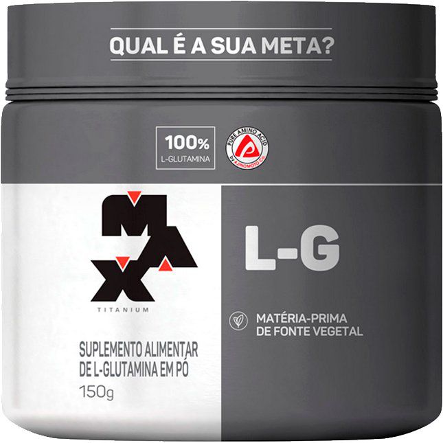 L-G Glutamina Pura - 150g - Max Titanium