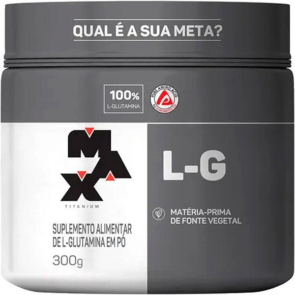 L-G Glutamina Pura - 300g - Max Titanium