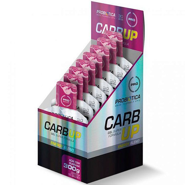 Carb Up Gel Super Fórmula - 300g - Probiótica (10 Sachês)