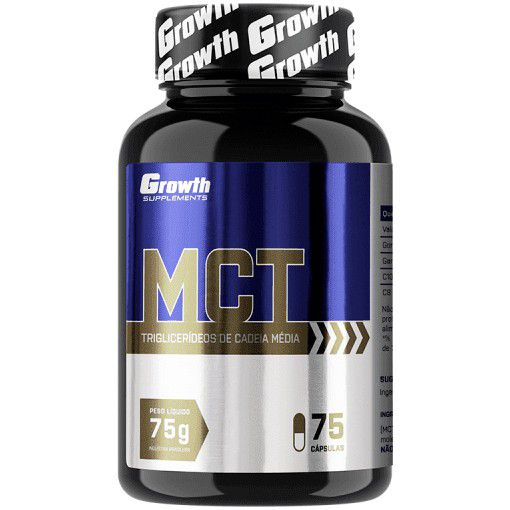 MCT - 75 Cápsulas - Growth Supplements