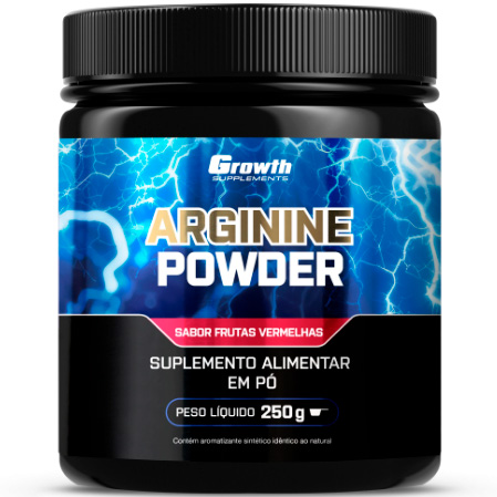 Arginina Powder 3000mg - Vaso Dilatador - 250g - Growth Supplements
