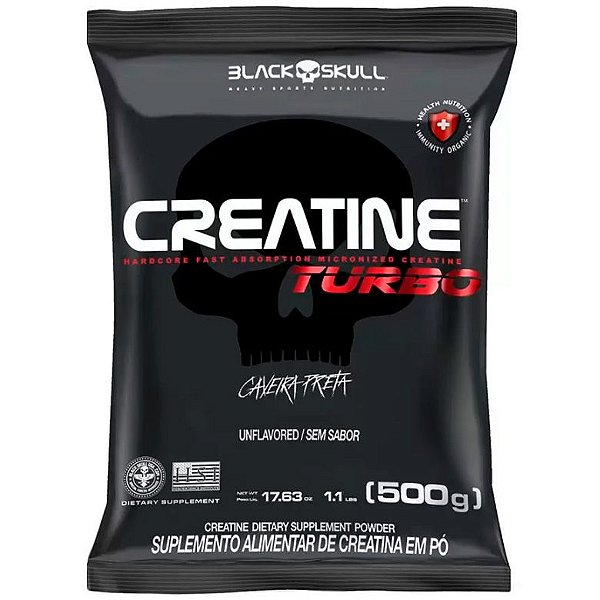 Creatina Turbo - Pacote 500g - Black Skull