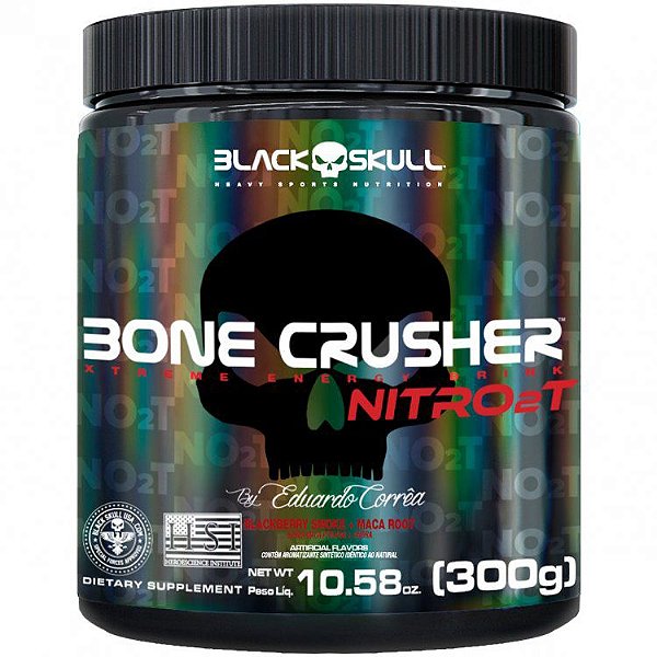 Bone Crusher Nitro 2T Pré-Treino - 300g - Black Skull
