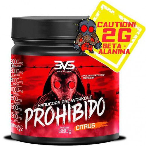 Prohibido Pré-Treino - 360g - 3VS Nutrition