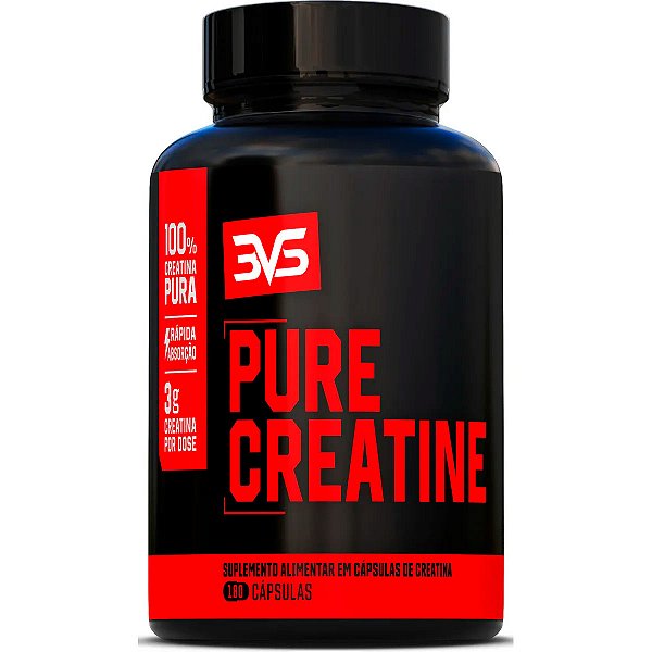 Creatina 100% Pura Monohidratada - 180 Cápsulas - 3VS Nutrition