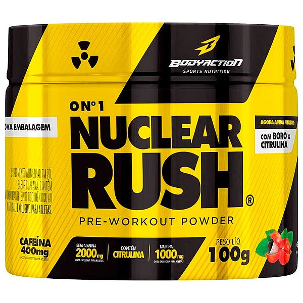 Nuclear Rush Pré-Treino - 100g - BodyAction