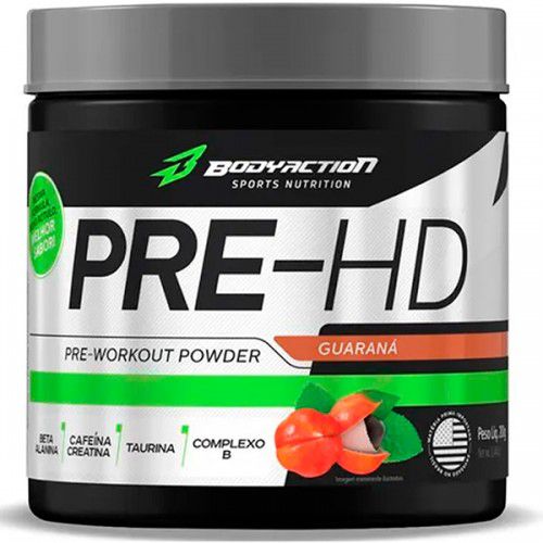 Pre-HD Pré-Treino - 200g - BodyAction (2g Beta-Alanina)