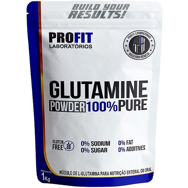 Glutamina 100% Pura - Pacote 1000g - Profit Labs